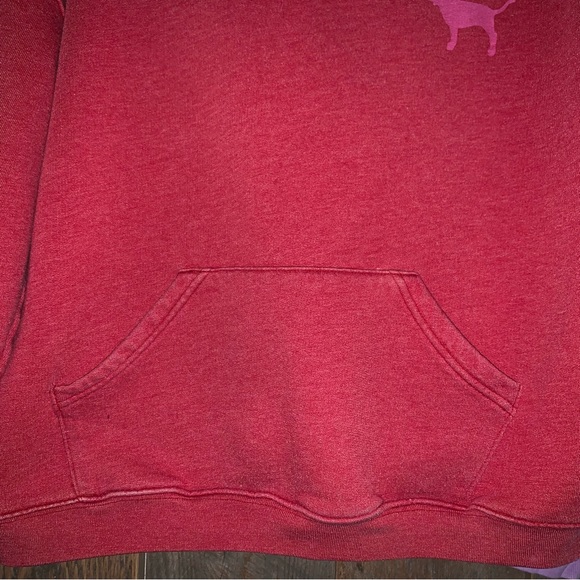 Women’s Junior M VICTORIA SECRET PINK GAP Vintage Pullover Hoodies Red Lavender - Picture 4 of 15